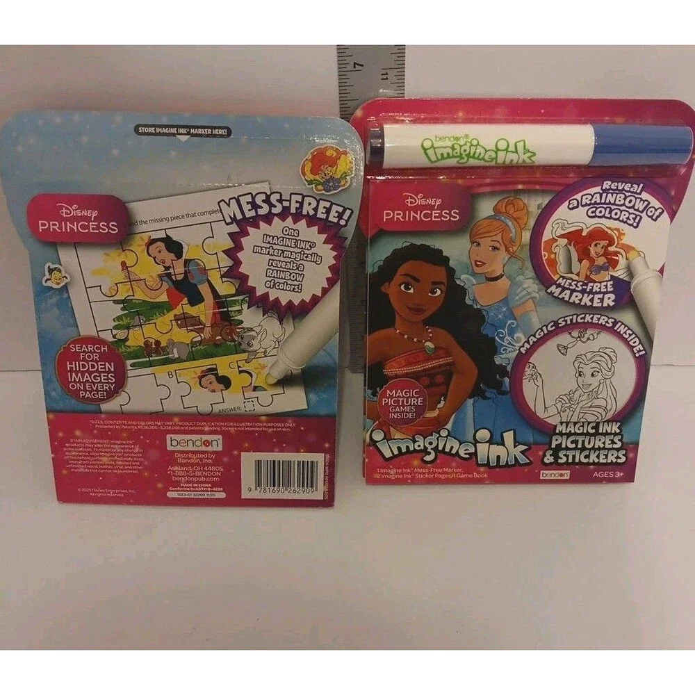 Imagine Ink Disney PRINCESS Magic Ink Pictures &Stickers